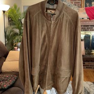 Suede leather jacket. Tommy Bahama